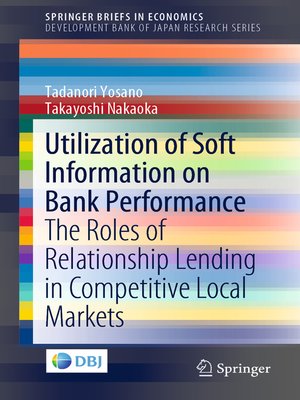 cover image of Utilization of Soft Information on Bank Performance